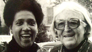 Audre Lorde with writer Meridel Le Sueur (Wikimedia Commons)